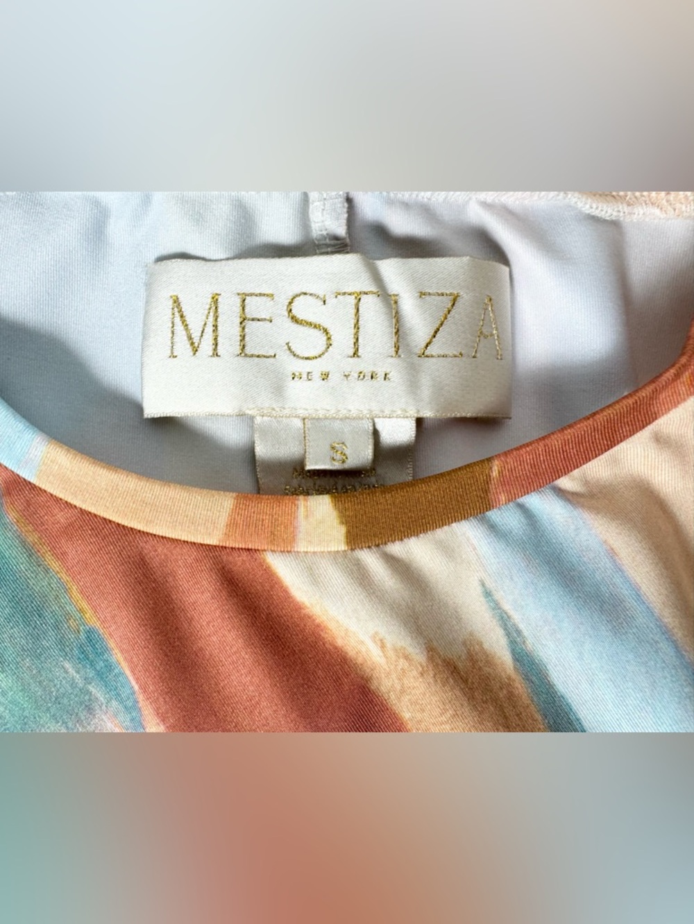 MESTIZA NEW YORK gabriella midi dress in fresco tides size Small Anthropologie - Picture 10 of 10